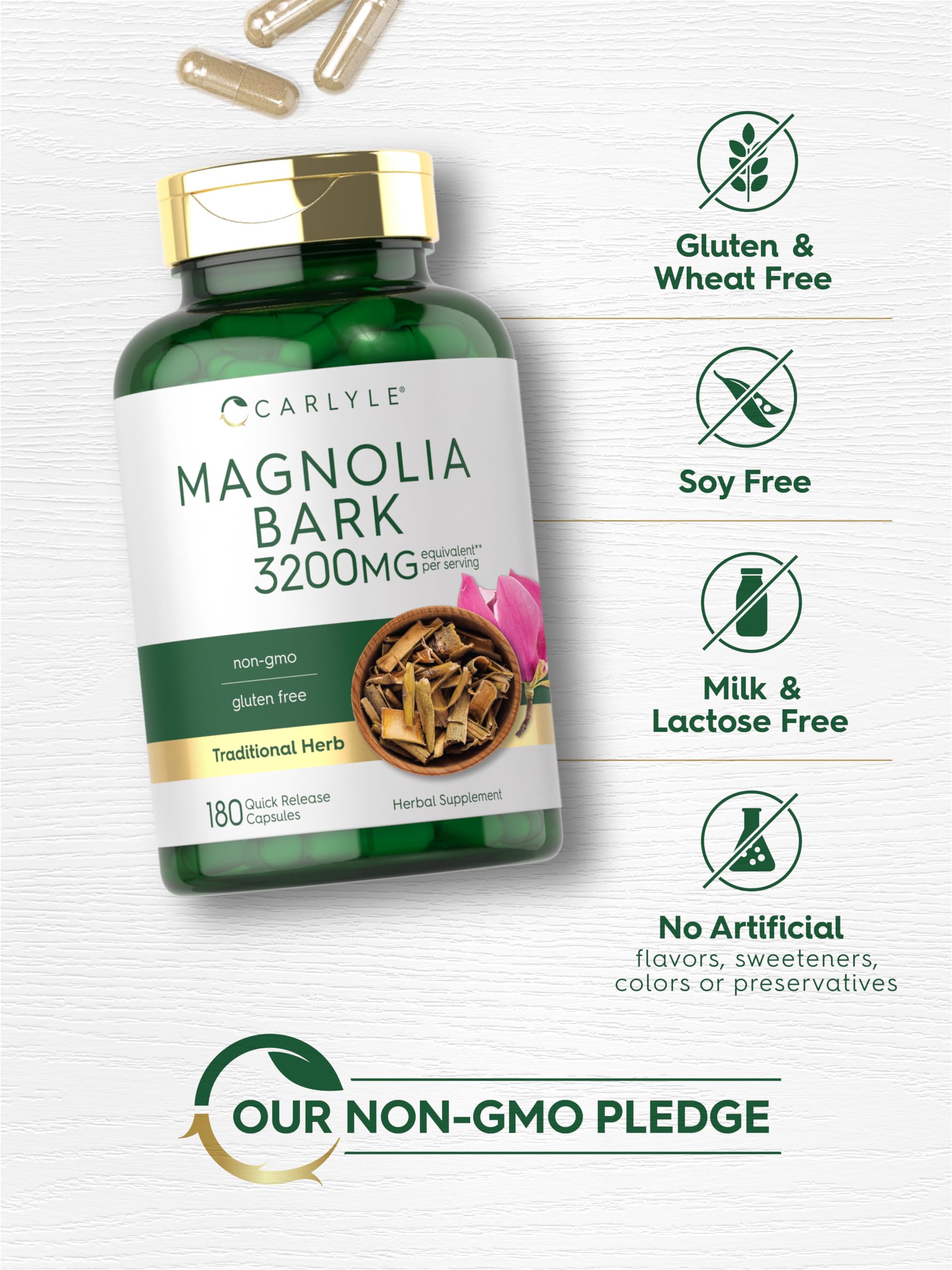 Carlyle Magnolia dans l'eau : prise simple avec un verre