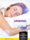 Flacon de 90 gommes Carlyle Mélatonine 2,5 mg prêt pour la routine nocturne