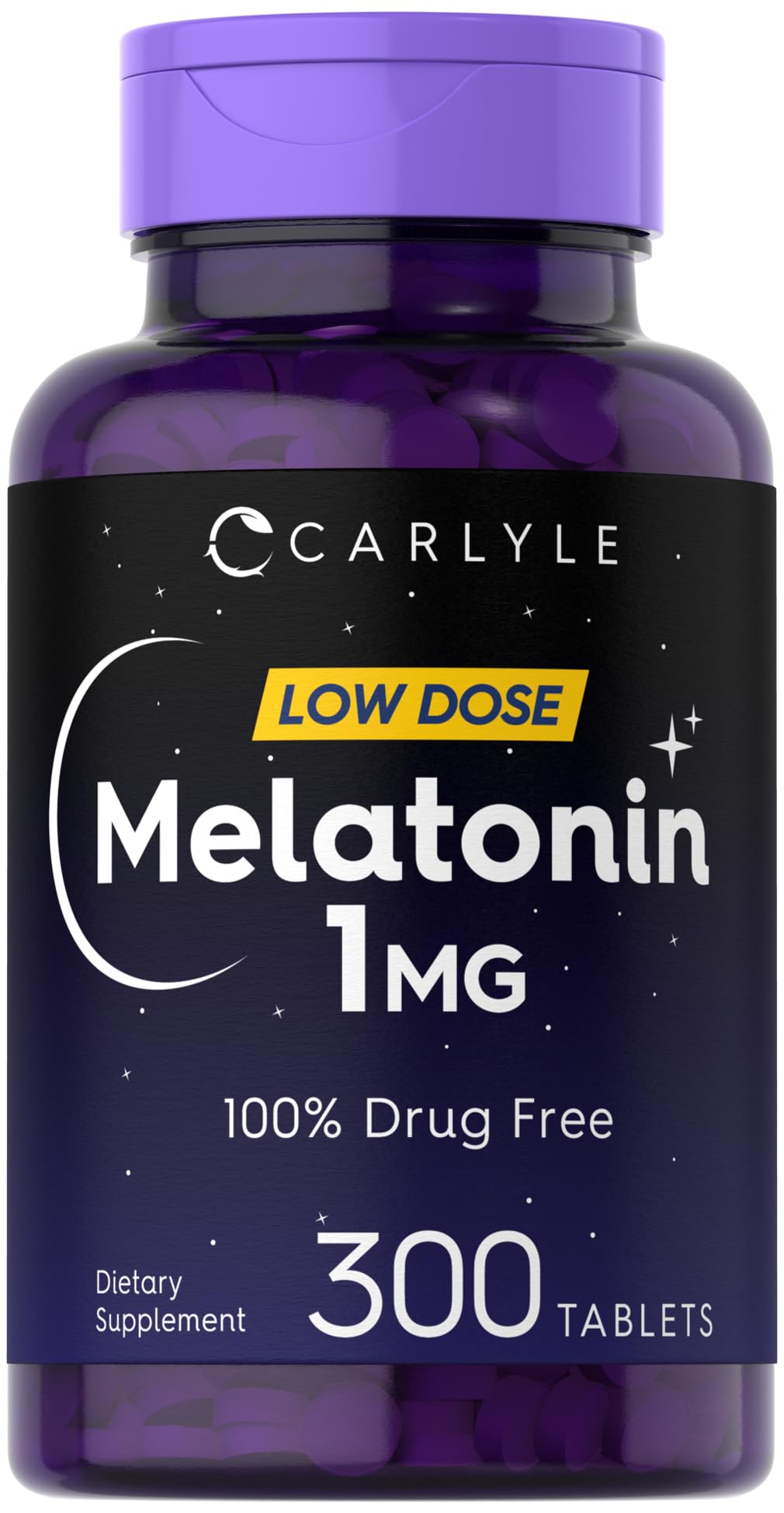 Carlyle Mélatonine: bouteille visible pour routine nocturne calme et naturelle