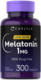 Carlyle Mélatonine: bouteille visible pour routine nocturne calme et naturelle