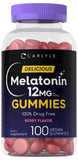 Emballage Carlyle Mélatonine Gommes, pratique pour la routine nocturne.