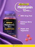 Étiquette sans gluten Carlyle Mélatonine – convient aux régimes sans gluten.