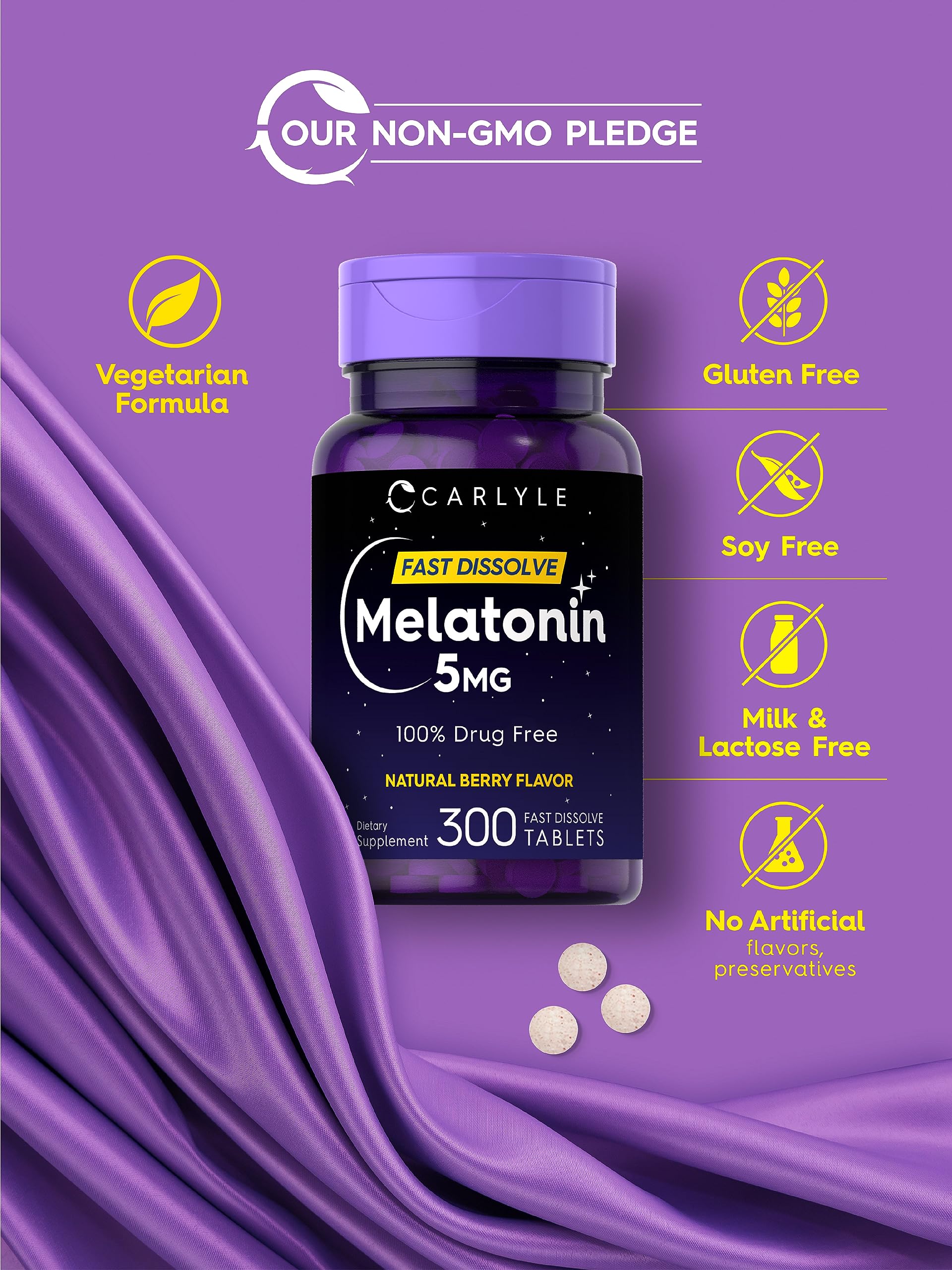 Sans arômes artificiels, Carlyle Mélatonine offre une expérience naturelle.