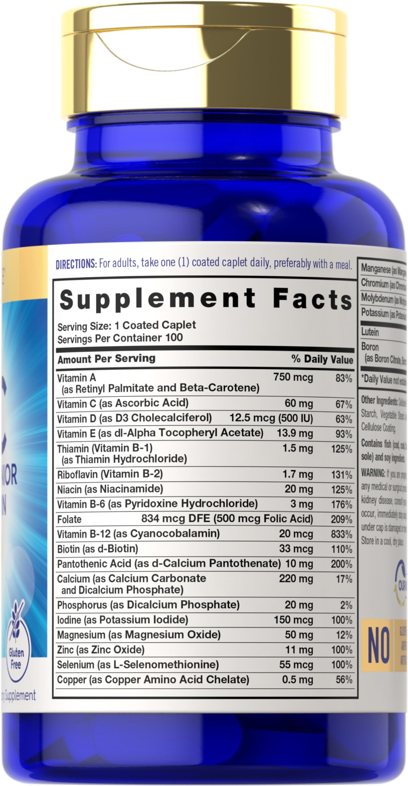 Carlyle Multivitamine 60+ comprimés: prise simple une fois par jour.
