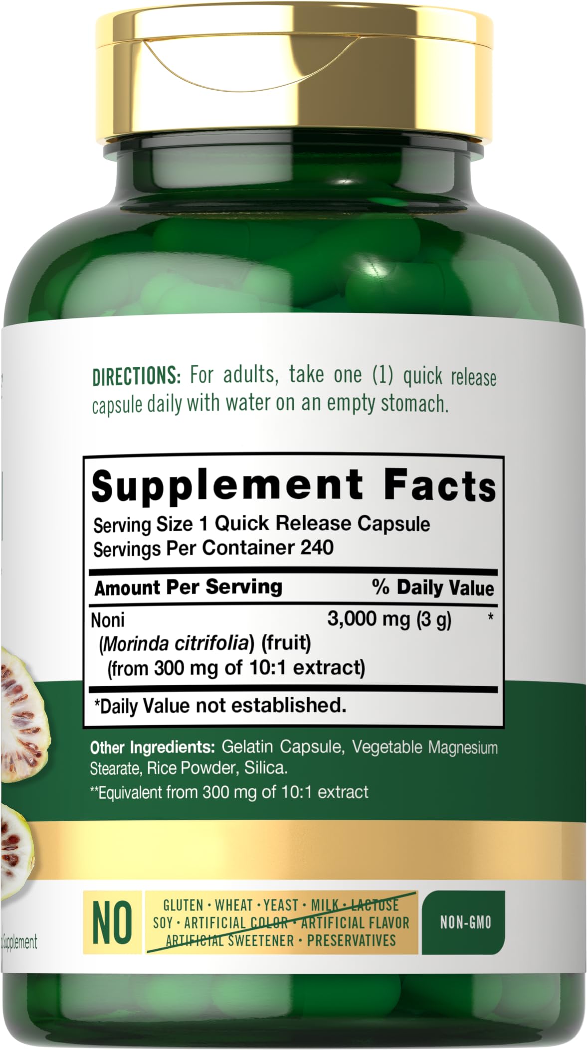 Carlyle Noni – capsules à libération rapide pour une prise pratique.