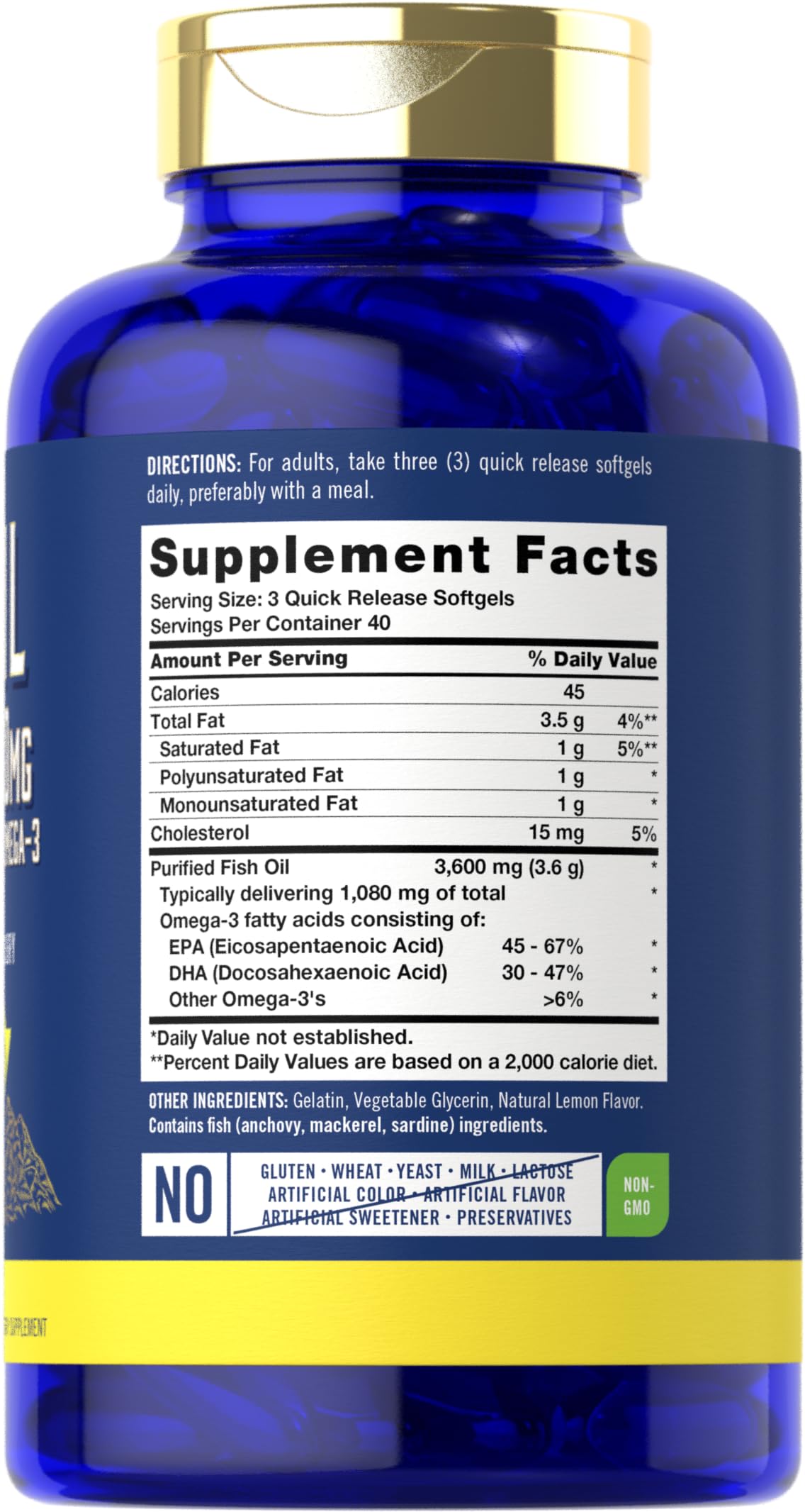 Capsules molles Carlyle Omega-3 – gros plan et texture pure