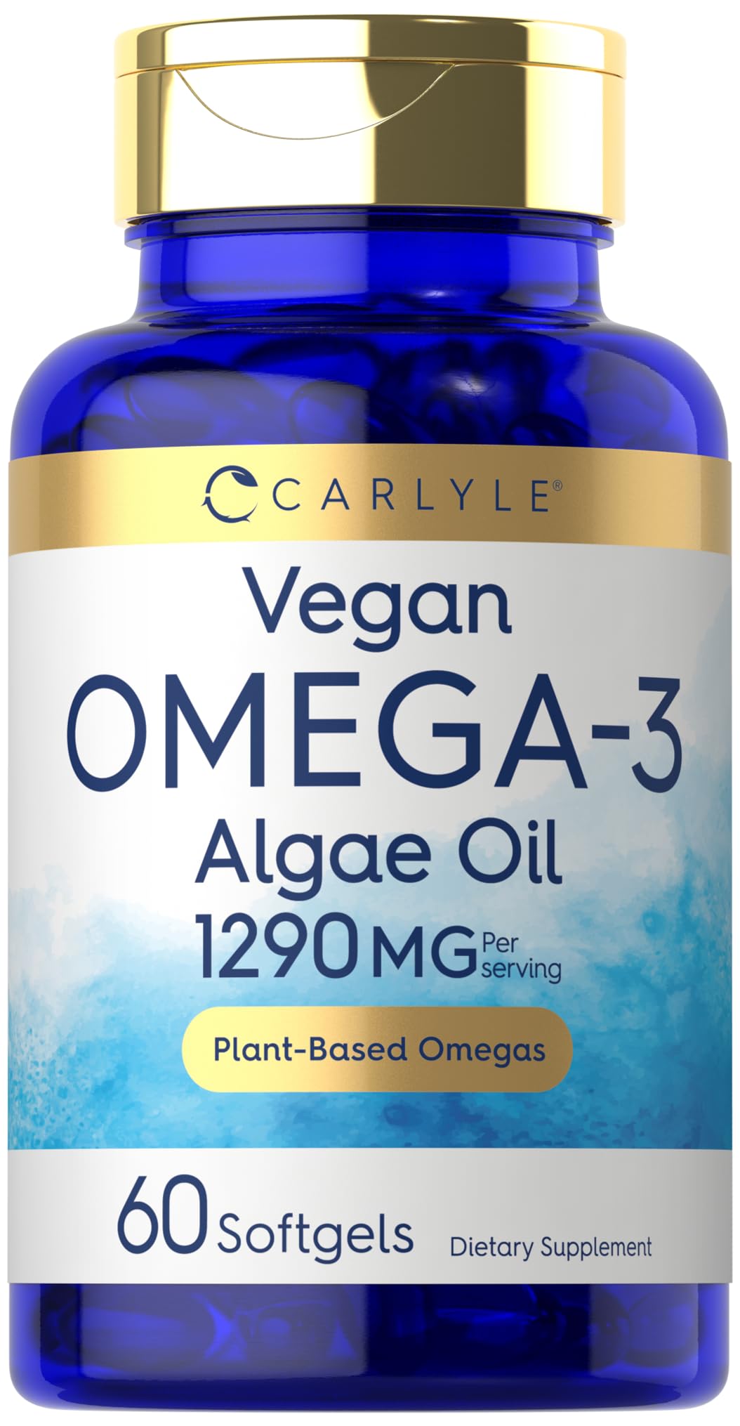 Carlyle Omega-3 végane: capsules molles d'algue pour un apport nutritif durable.