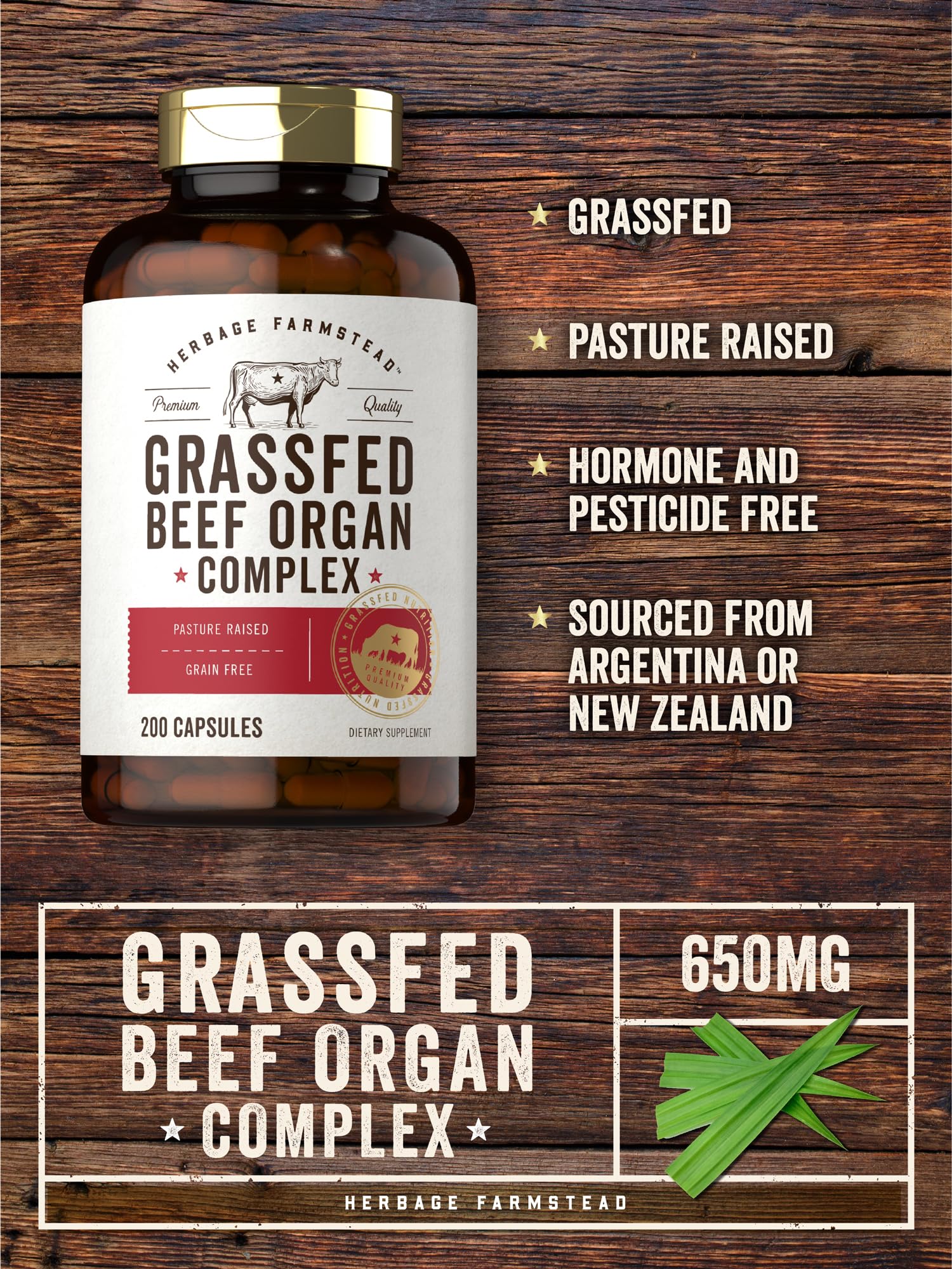 Carlyle Organes bovins issus du pâturage, source naturelle et sans hormones.
