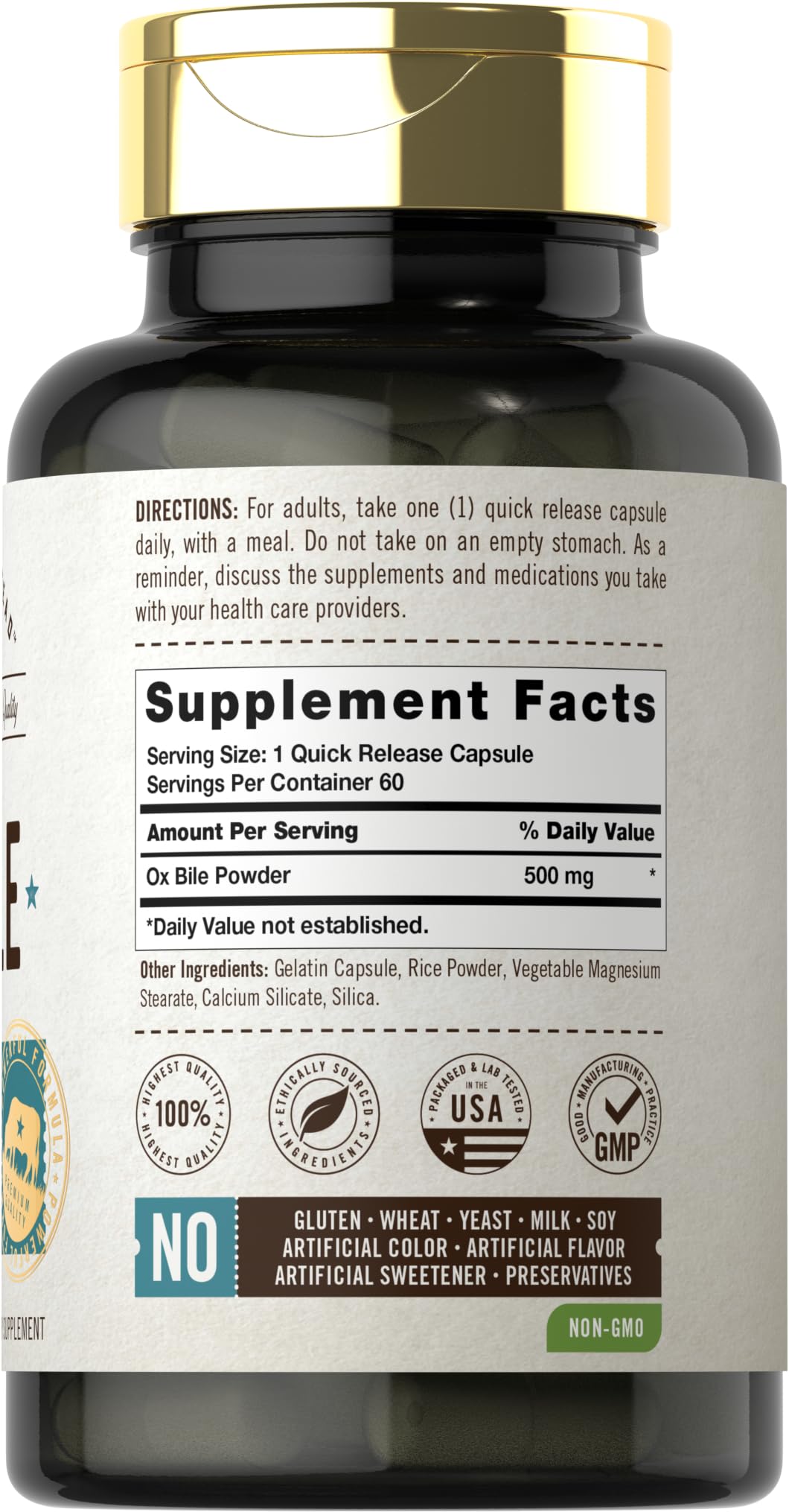 Carlyle Ox Bile – capsules libération rapide pour un soutien après les repas