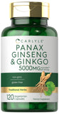 Carlyle Panax Ginseng et Ginkgo — bouteille: soutien potentiel pour la concentration quotidienne.