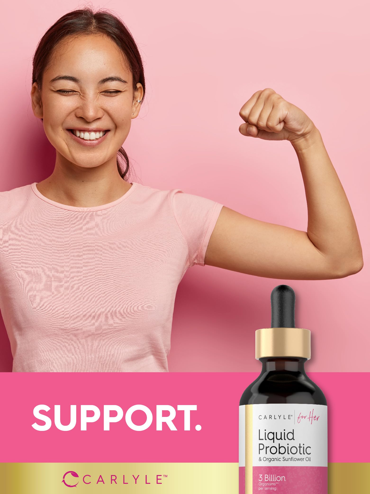 Carlyle Probiotique Liquide pour Femmes, contrôle qualité en laboratoire.