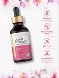 Carlyle Probiotique Liquide pour Femmes, usage quotidien facile.