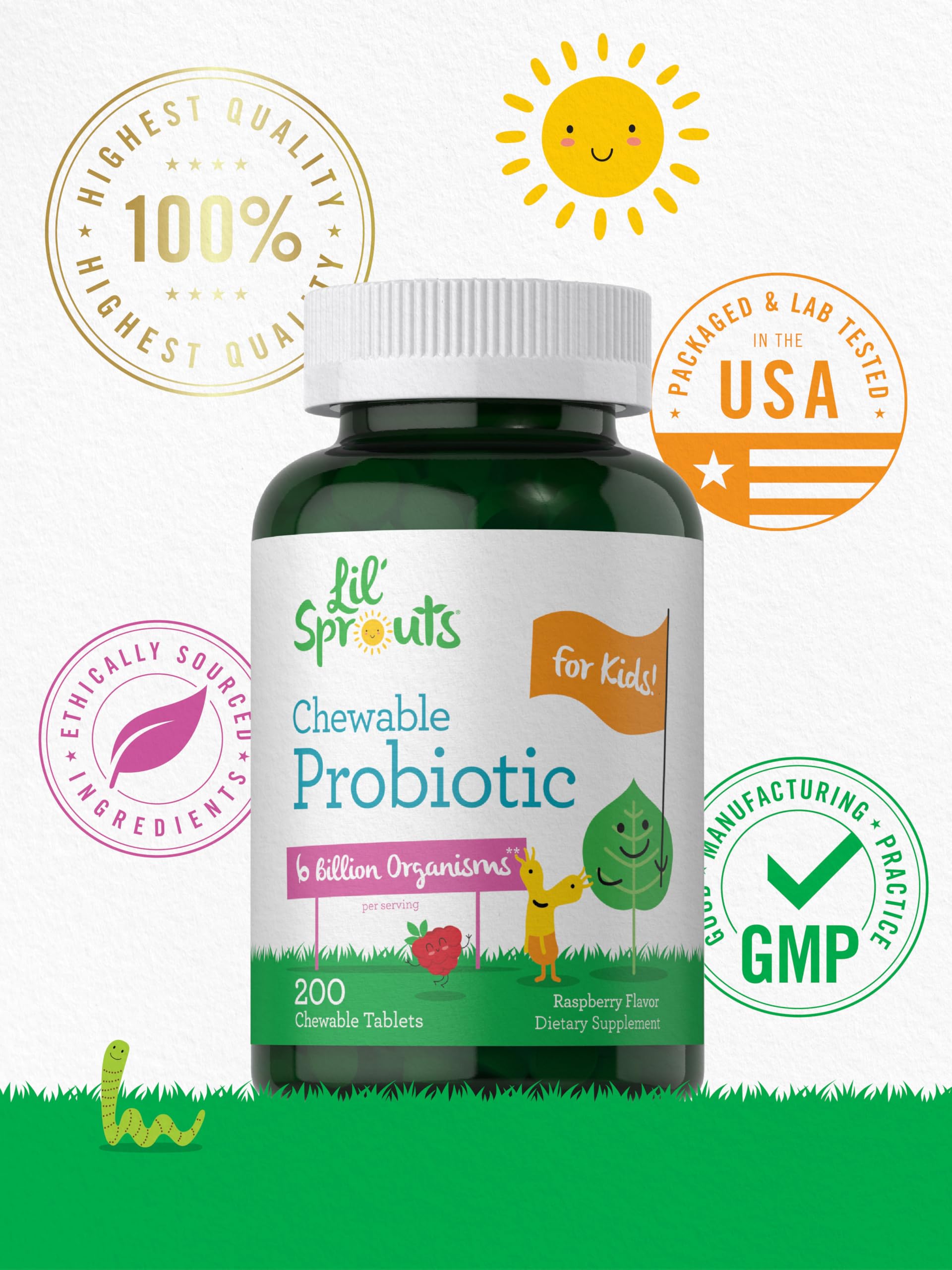 Probiotiques Carlyle Enfants sans gluten, sans blé et sans soja.