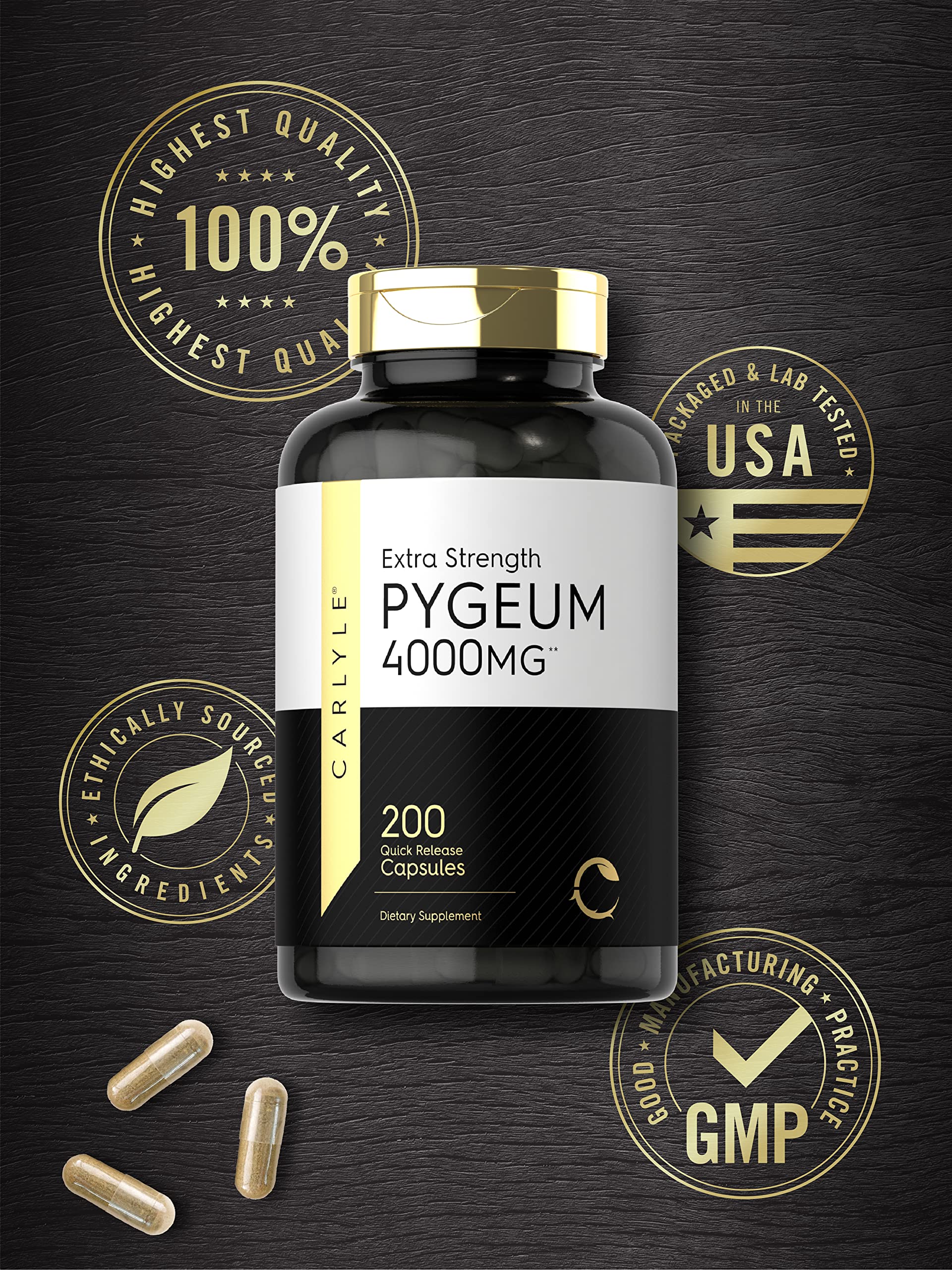 Carlyle Pygeum Africanum Laboratoire Contrôle Qualité : ingrédients vérifiés et sûrs.