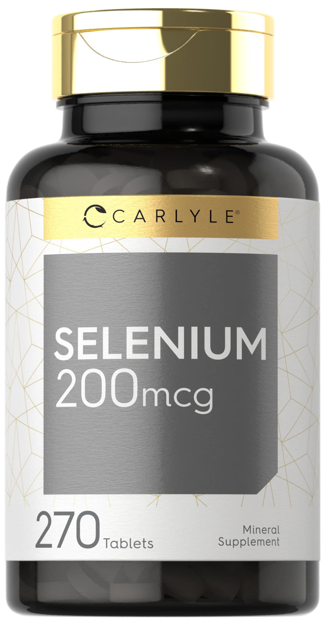 Carlyle Sélénium 200 mcg – bouteille de 270 comprimés pour un usage quotidien.