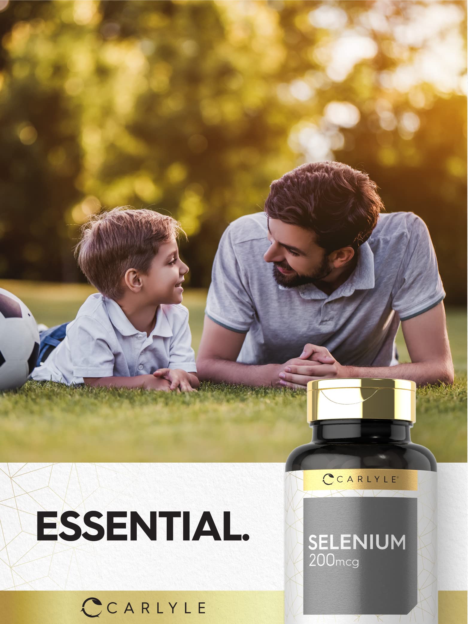 Ingrédients naturels Carlyle Sélénium 200 mcg, contrôle laboratoire.