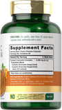 Carlyle Turmeric Curcumin : etiquette lisible montrant sans OGM et sans gluten.