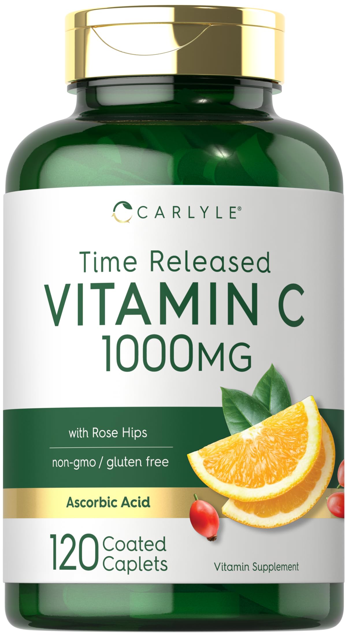 Bouteille Carlyle Vitamine C 1000 mg, soutien quotidien à l'immunité.
