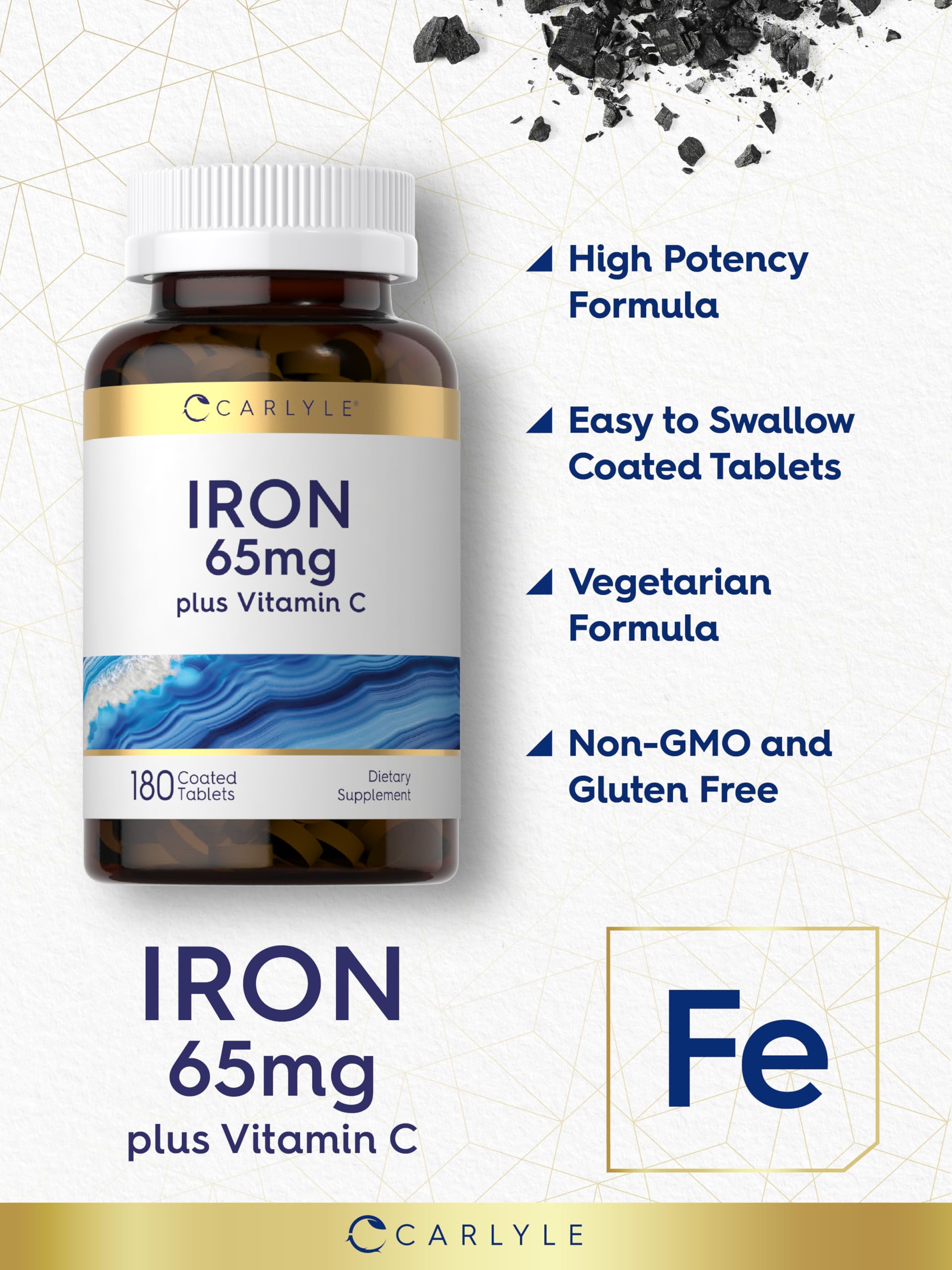 Carlyle Vitamine C 300 mg pour soutien quotidien du système immunitaire.