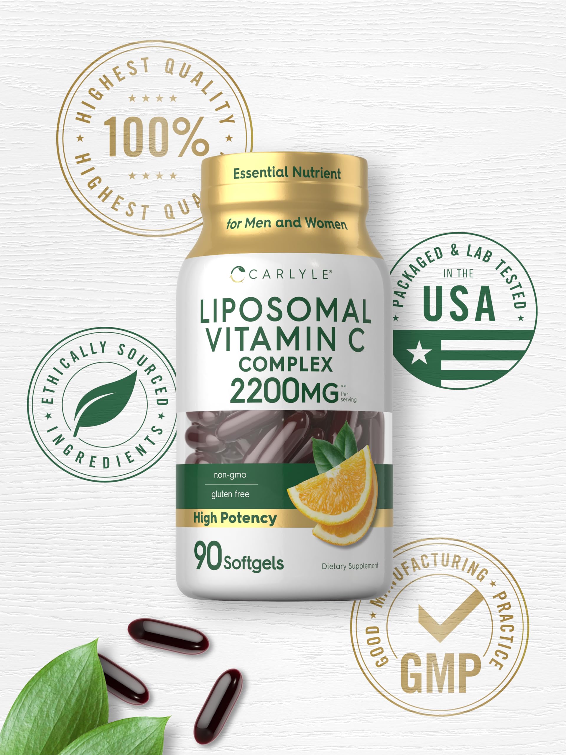 Carlyle vitamine C liposomale: matrice liposomale, technologie avancée pour absorption potentielle