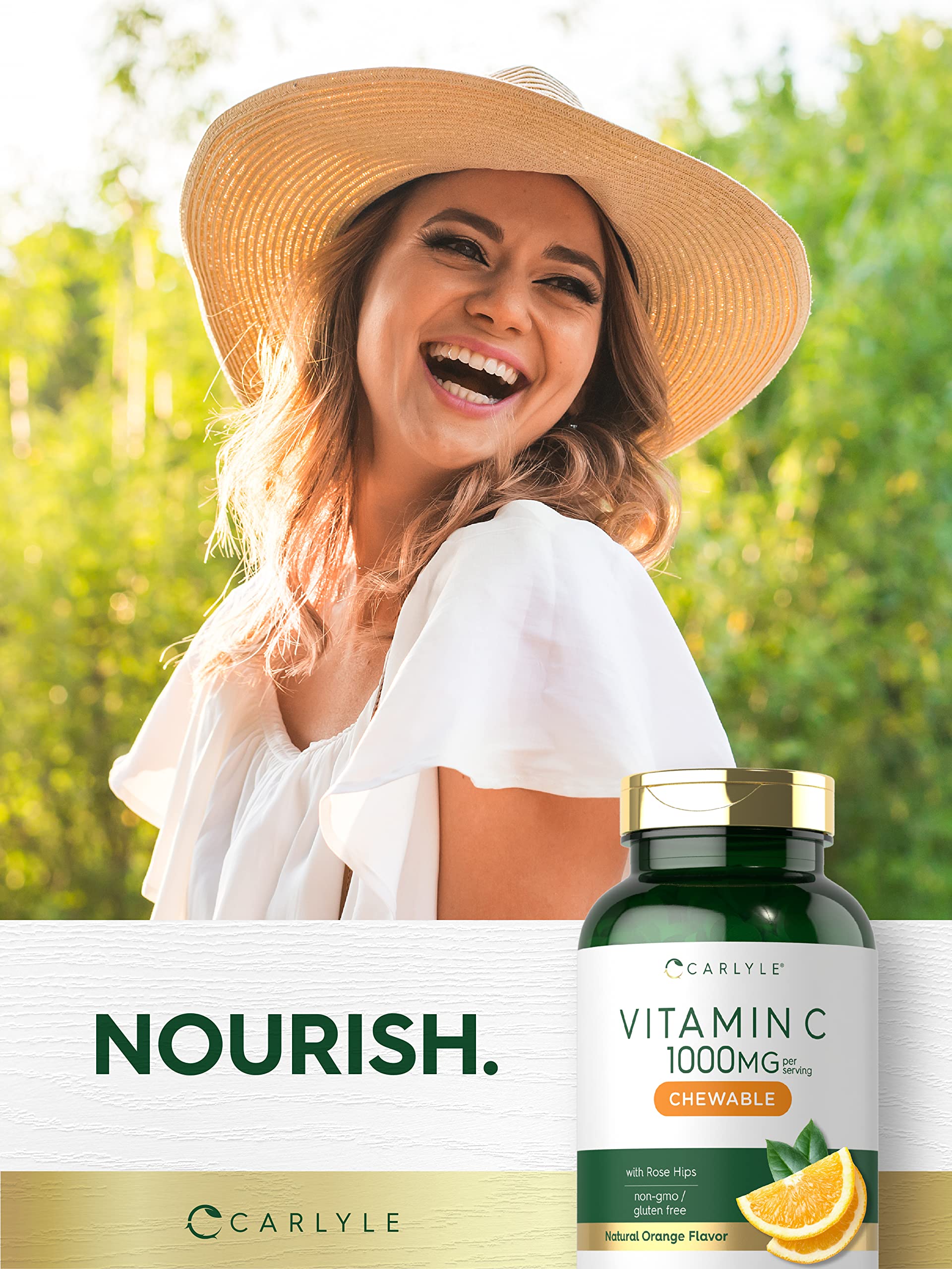 Gommes Carlyle Vitamine C sans arômes artificiels.