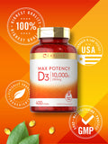 Carlyle vitamine D3 10000 UI – tableau nutrition et composition.