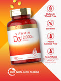 Capsules Carlyle D3 ouvertes, texture lisse et neutre.