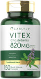 Carlyle Vitex Chasteberry: bouteille 150 gélules, soutien potentiel au bien-être féminin
