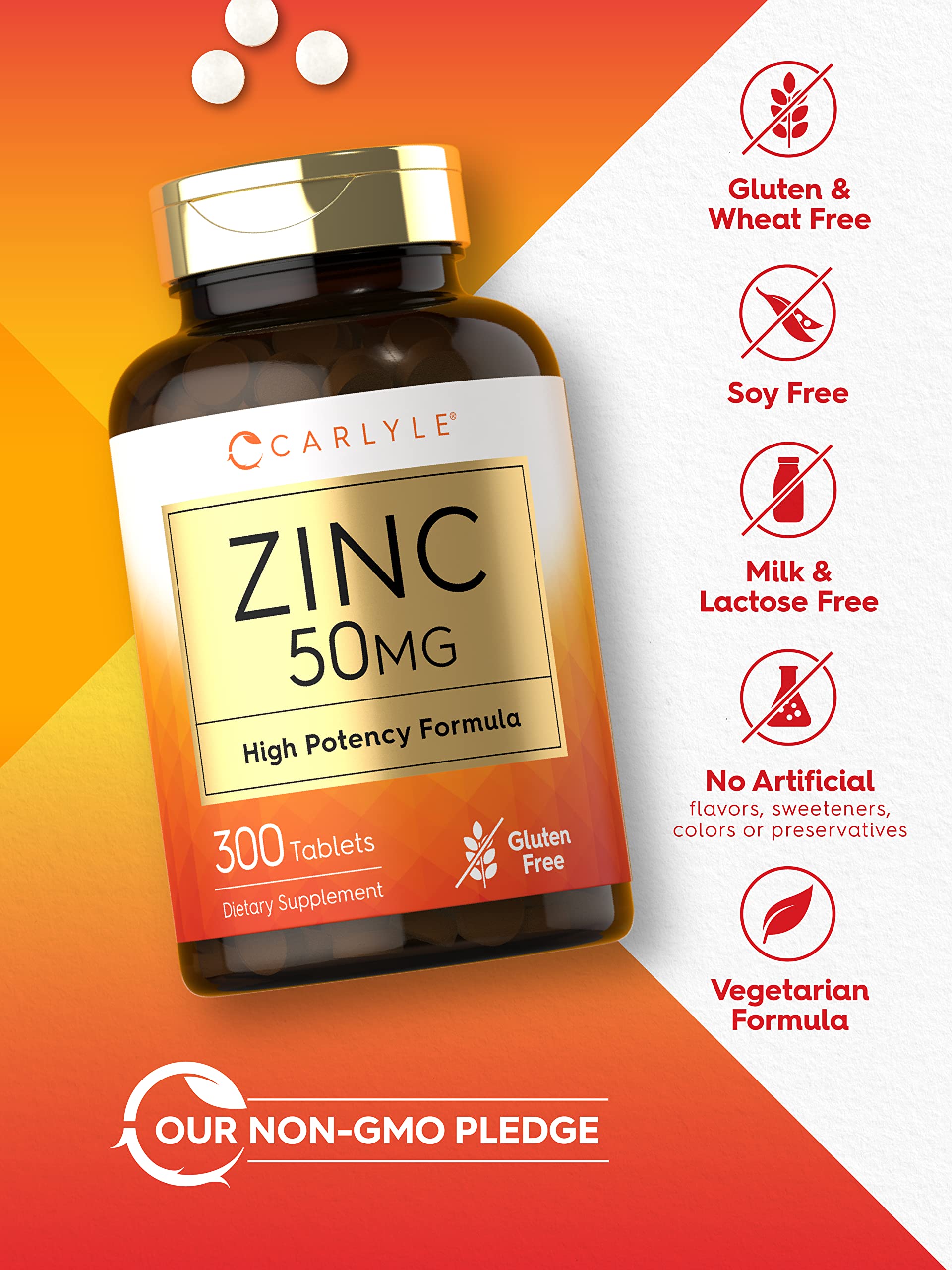 Carlyle Zinc 50 mg – Dose quotidienne pratique facile à prendre