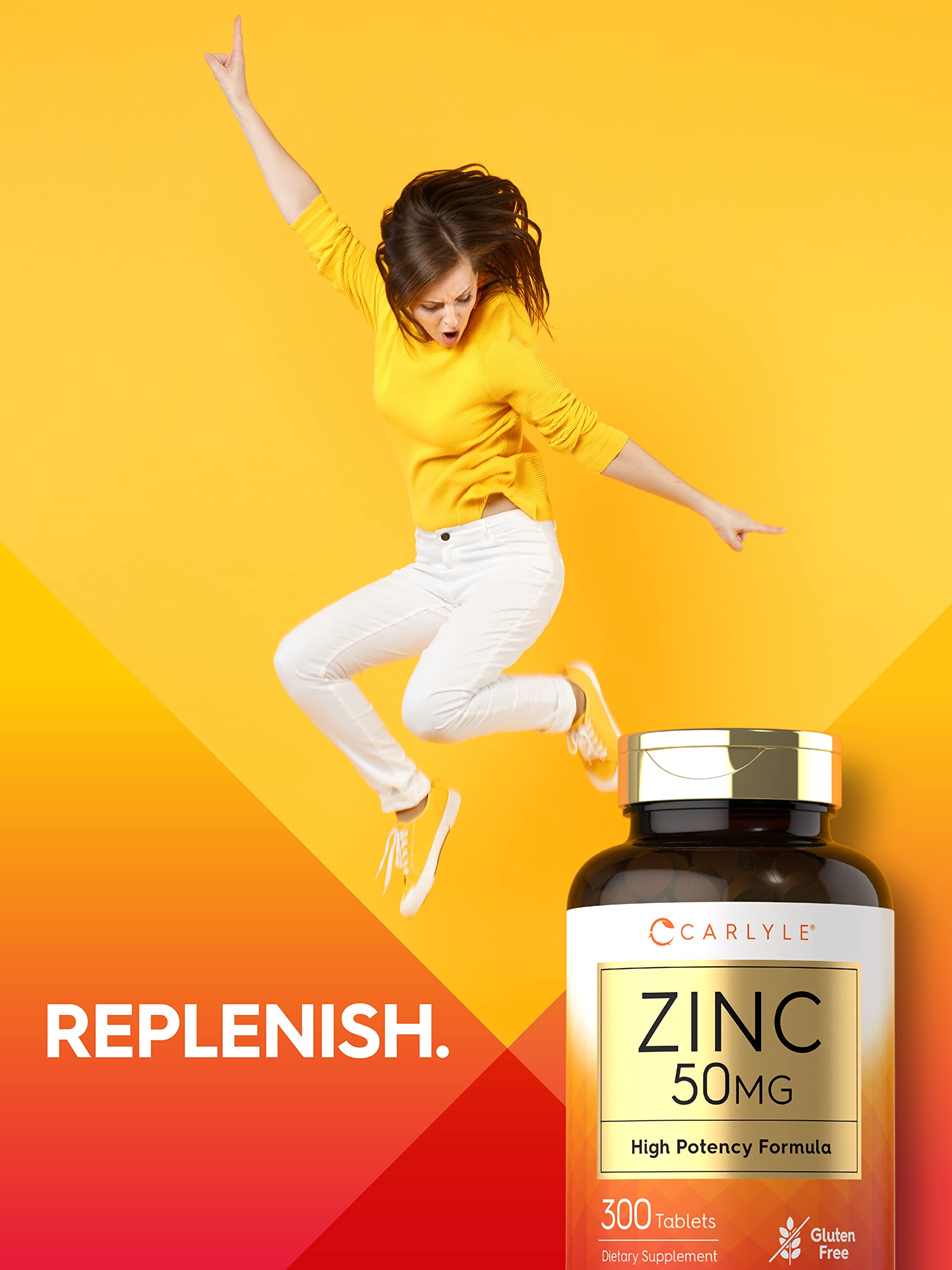 Carlyle Zinc 50 mg – Formule sans gluten et sans OGM pour végétariens