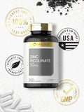 Figure nutritionnelle Carlyle Zinc Picolinate: 50 mg de zinc par portion