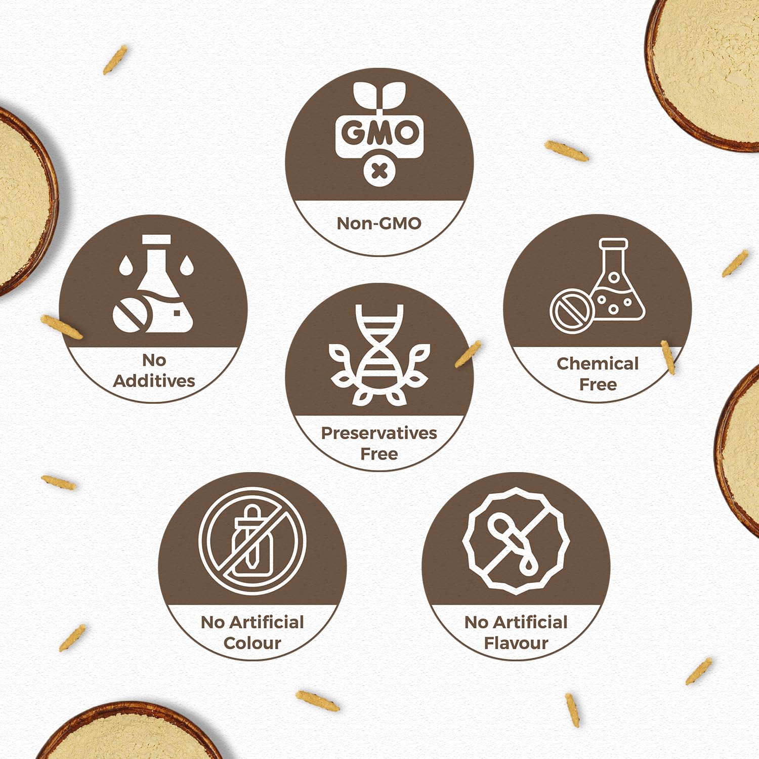 Carmel Organics Ashwagandha poudre – cuillère doseuse prête à mesurer les portions.