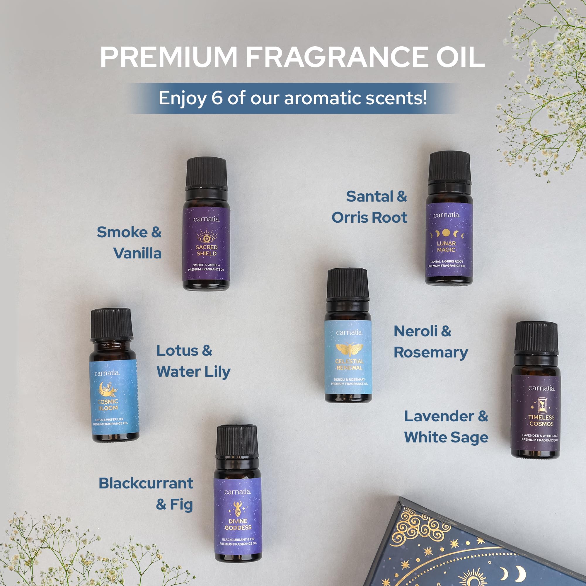 Carnatia Starry Spell: ambiance lunaire idéale pour méditation et détente nocturne