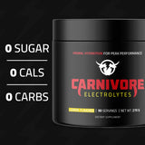 Carnivore Electrolytes Poudre, bouteille: usage quotidien sans sucre.
