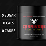 Carnivore Electrolytes Poudre hydratation quotidienne: rééquilibre électrolytique pratique.