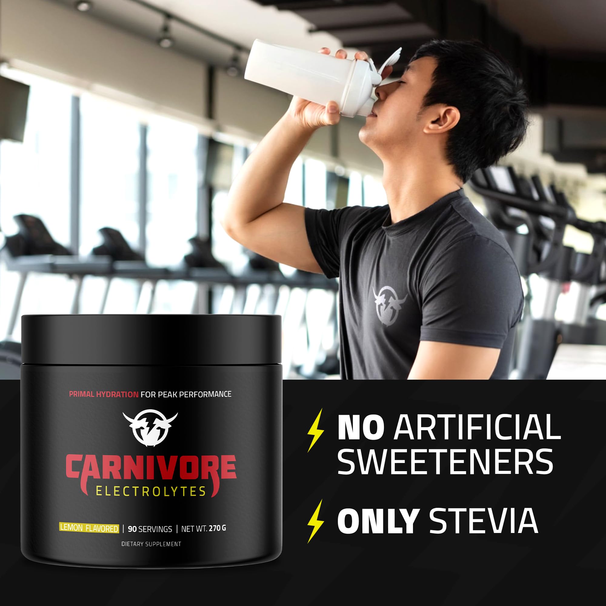 Carnivore Electrolytes Poudre, mesure: dose précise pour les séances.