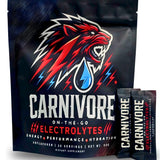 Carnivore On-The-Go Electrolytes: bouteille d'hydratation, énergie durable et sans sucre.