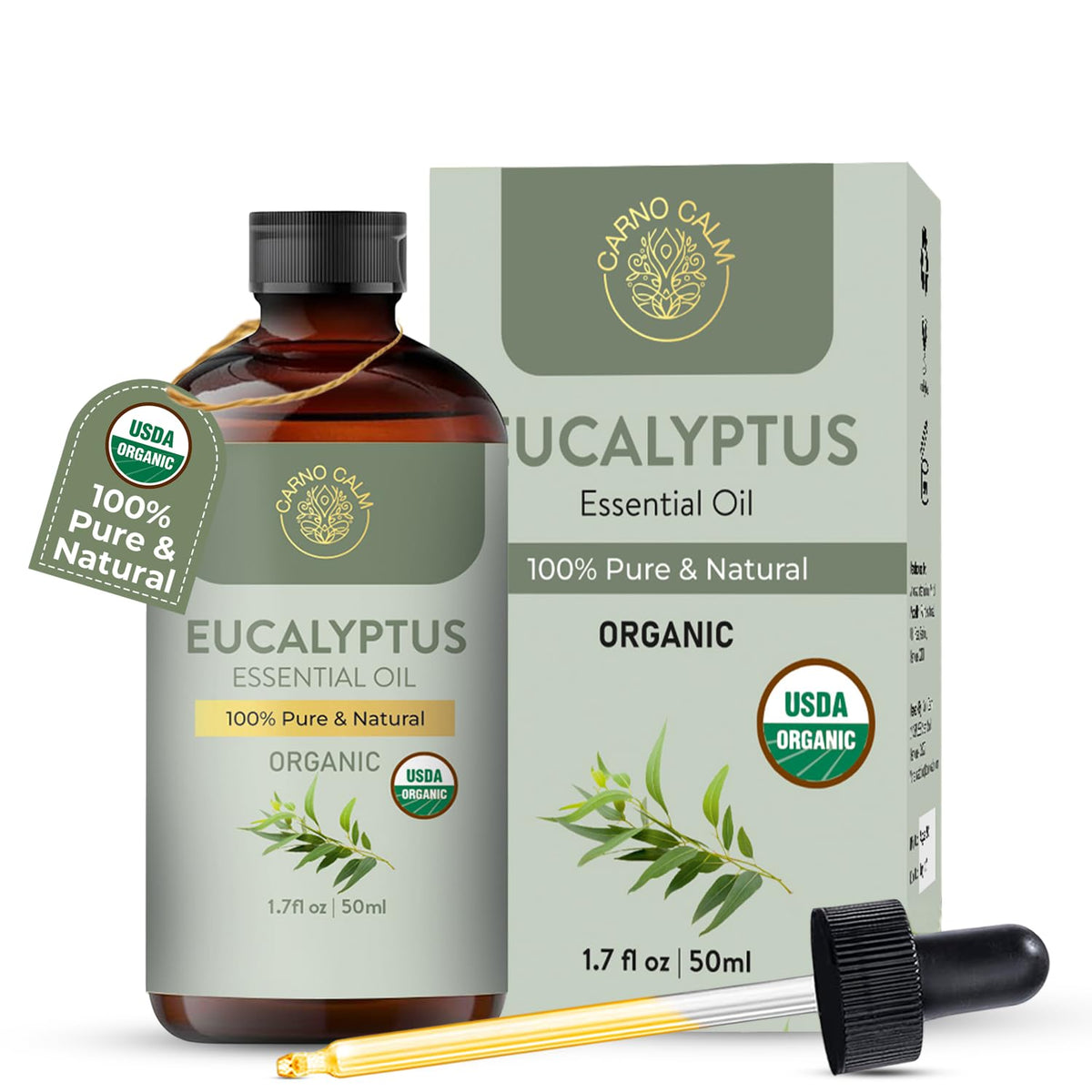 Carno Calm Eucalyptus: bouteille prête à diffuser pour une ambiance rafraîchissante.