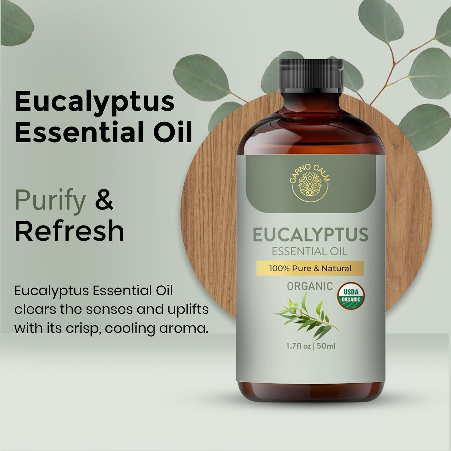 Carno Calm Eucalyptus: soin capillaire dilué pour un cuir chevelu sain.