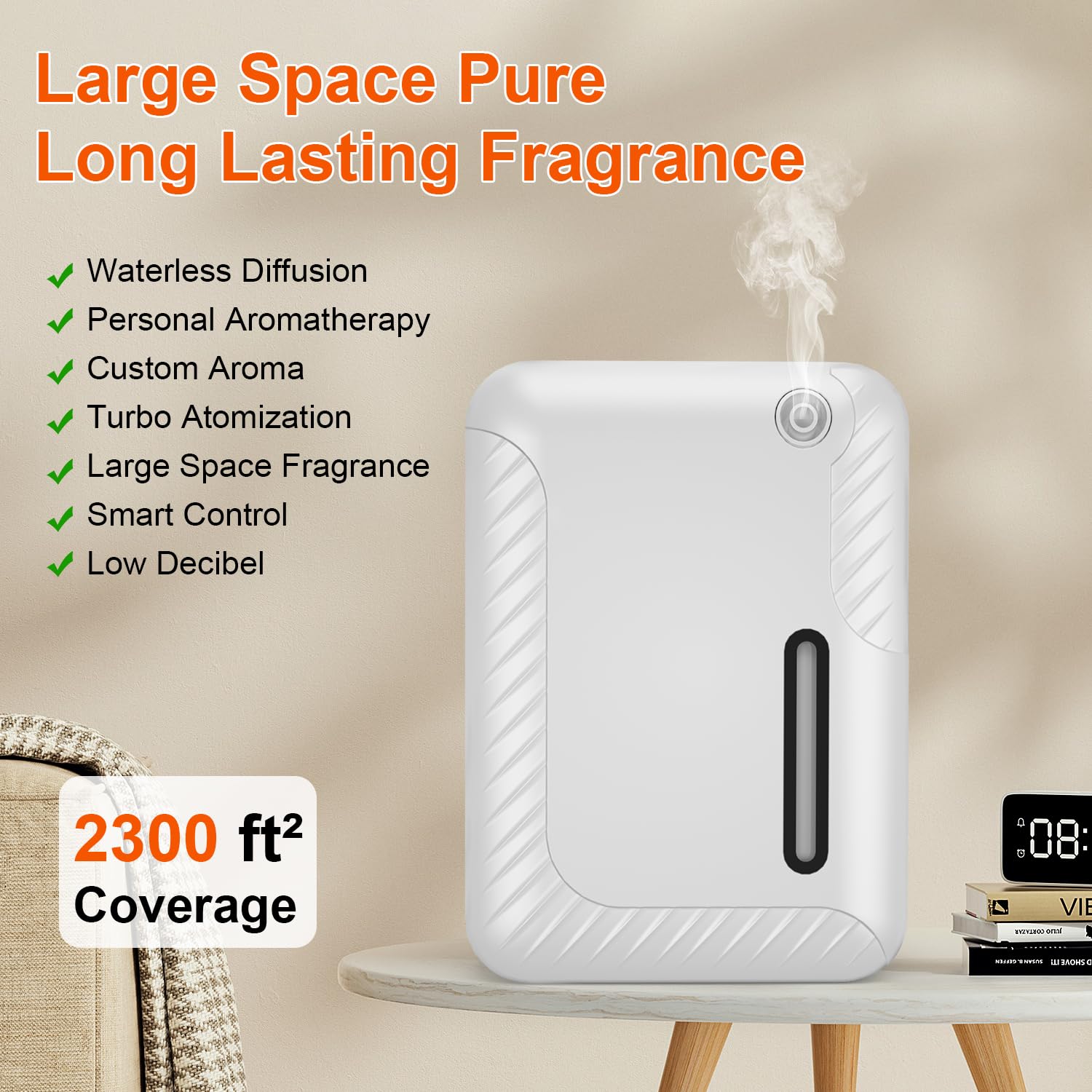Carry360 diffuseur 250 mL, diffusion durable dans les grandes pièces.