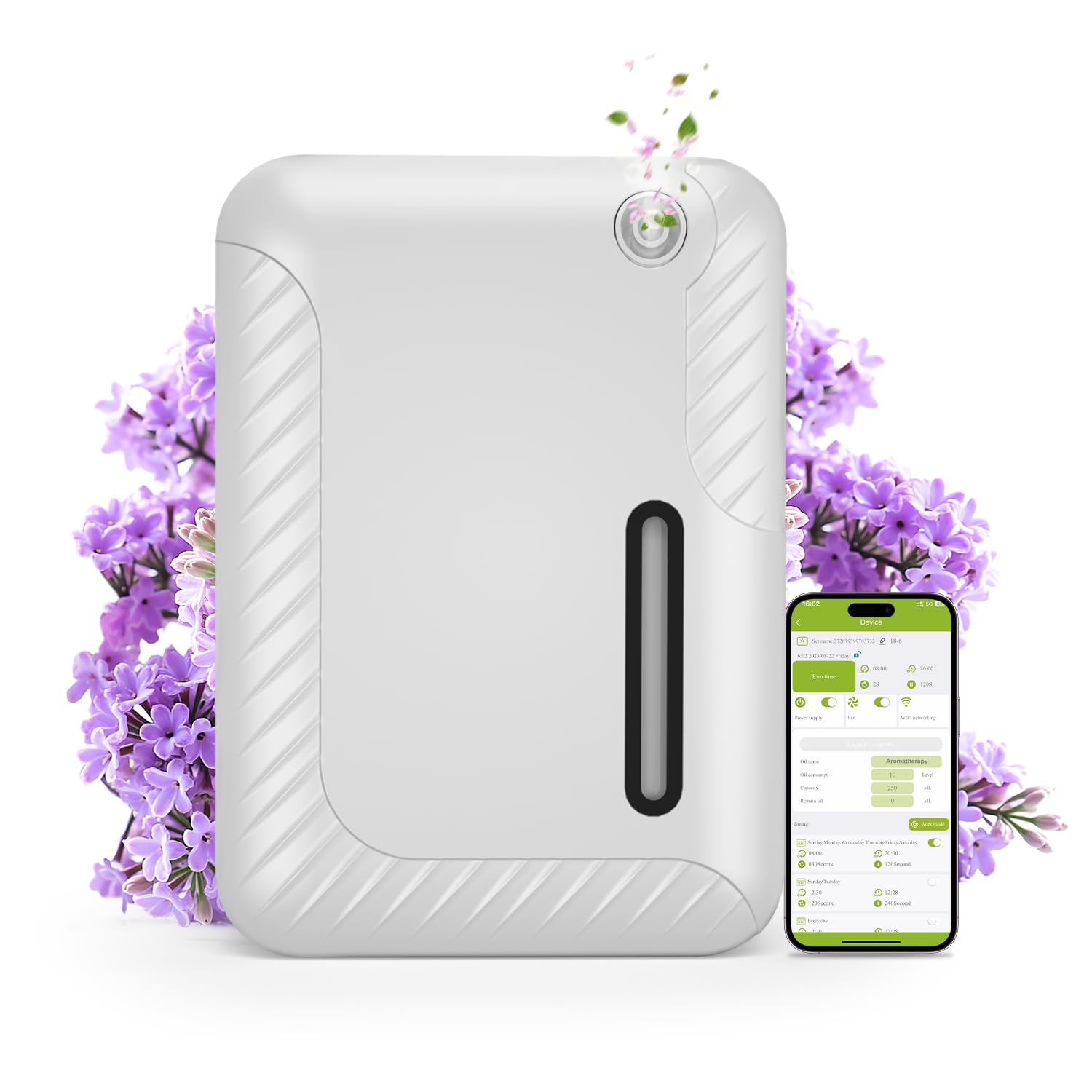 Carry360 diffuseur d'huiles intelligent pour grand espace, diffusion homogène.