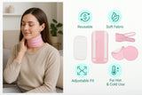 Castor Oil Pack Wrap cou : bandage réglable pour un port confortable au quotidien