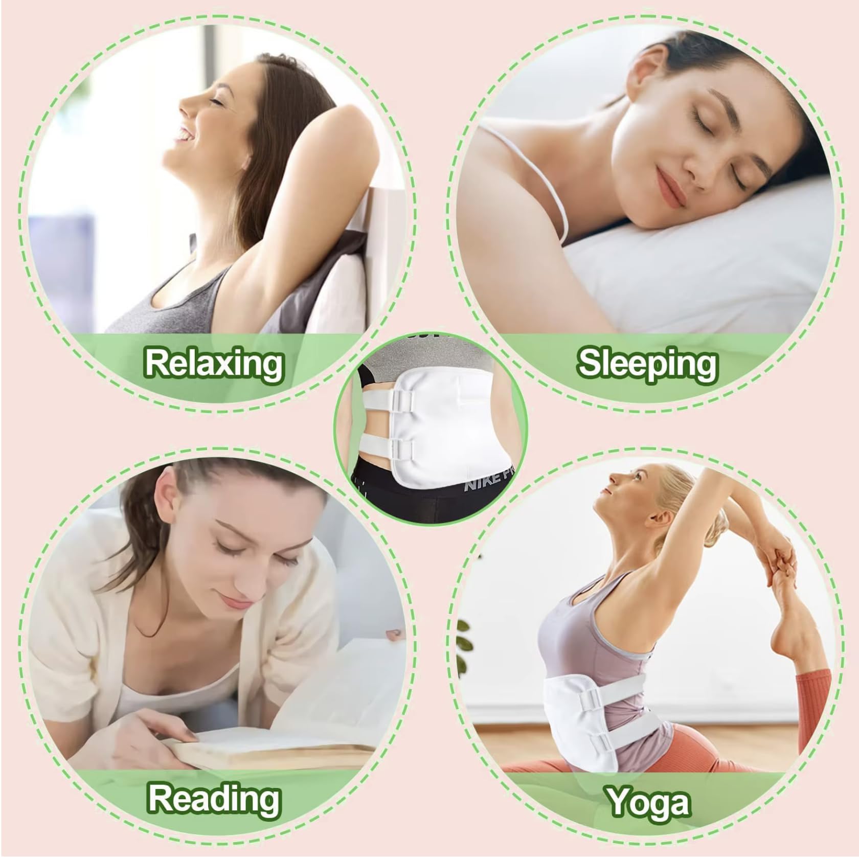 Castor Oil Pack Wrap tampons-sein : pads souples pour un confort ciblé
