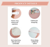 Castor Oil Pack Wrap sangles-reglables : ajustement confortable pour toutes les morphologies