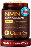 Cata-Kor NMN 1000 mg : flacon et capsules prêts à l'emploi pour énergie cellulaire.