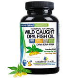 Bouteille Catalina Naturals Omega-3 DPA pour un apport en acides gras essentiels.