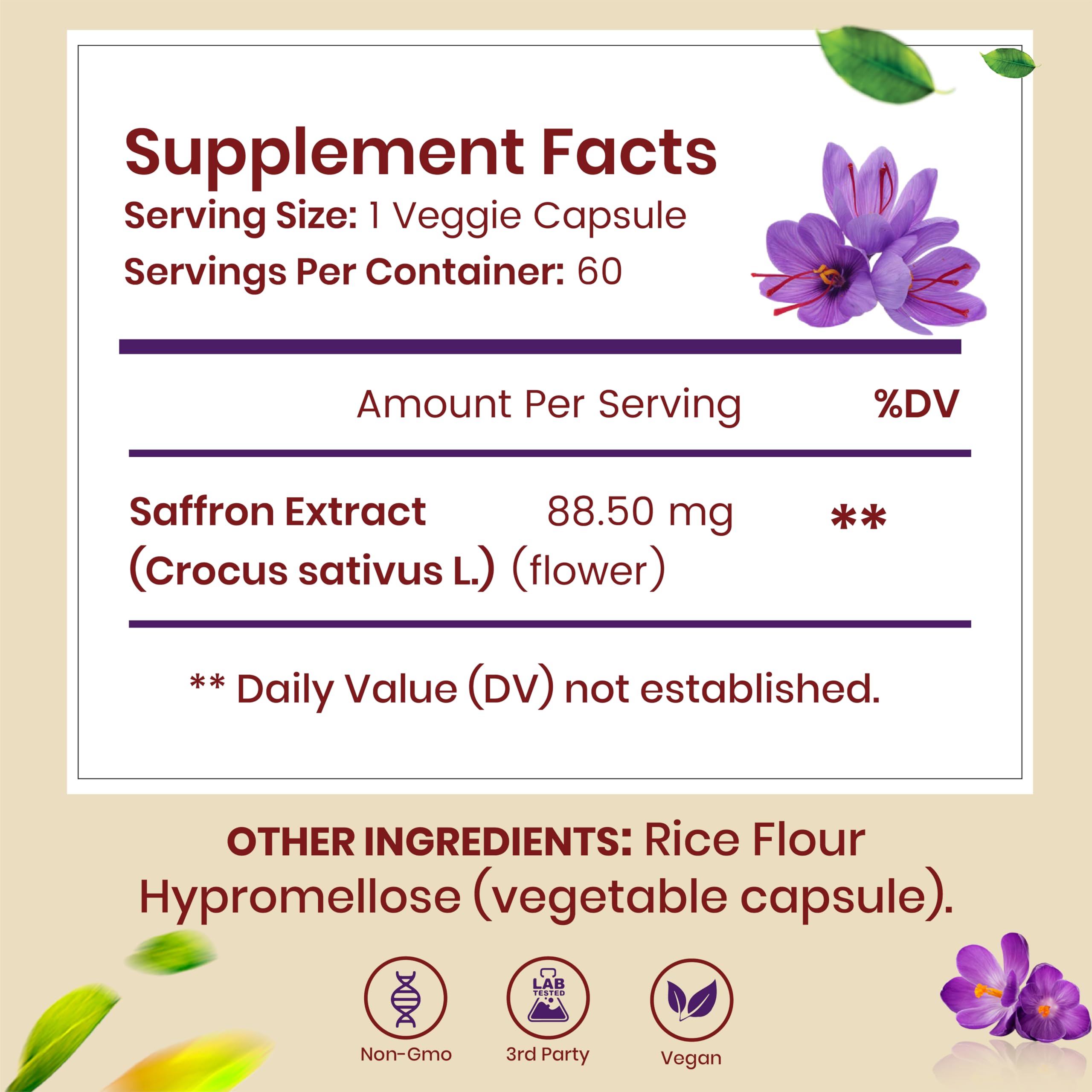 Catalyst Nutrition Safran Extrait - gélules pratiques pour une routine bien-être.