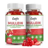Catfit Gommes Mullein : bouteille visible, soutien doux des voies respiratoires.