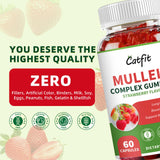 Catfit Gommes Mullein : ensemble coloré rappelant la saveur fraise.