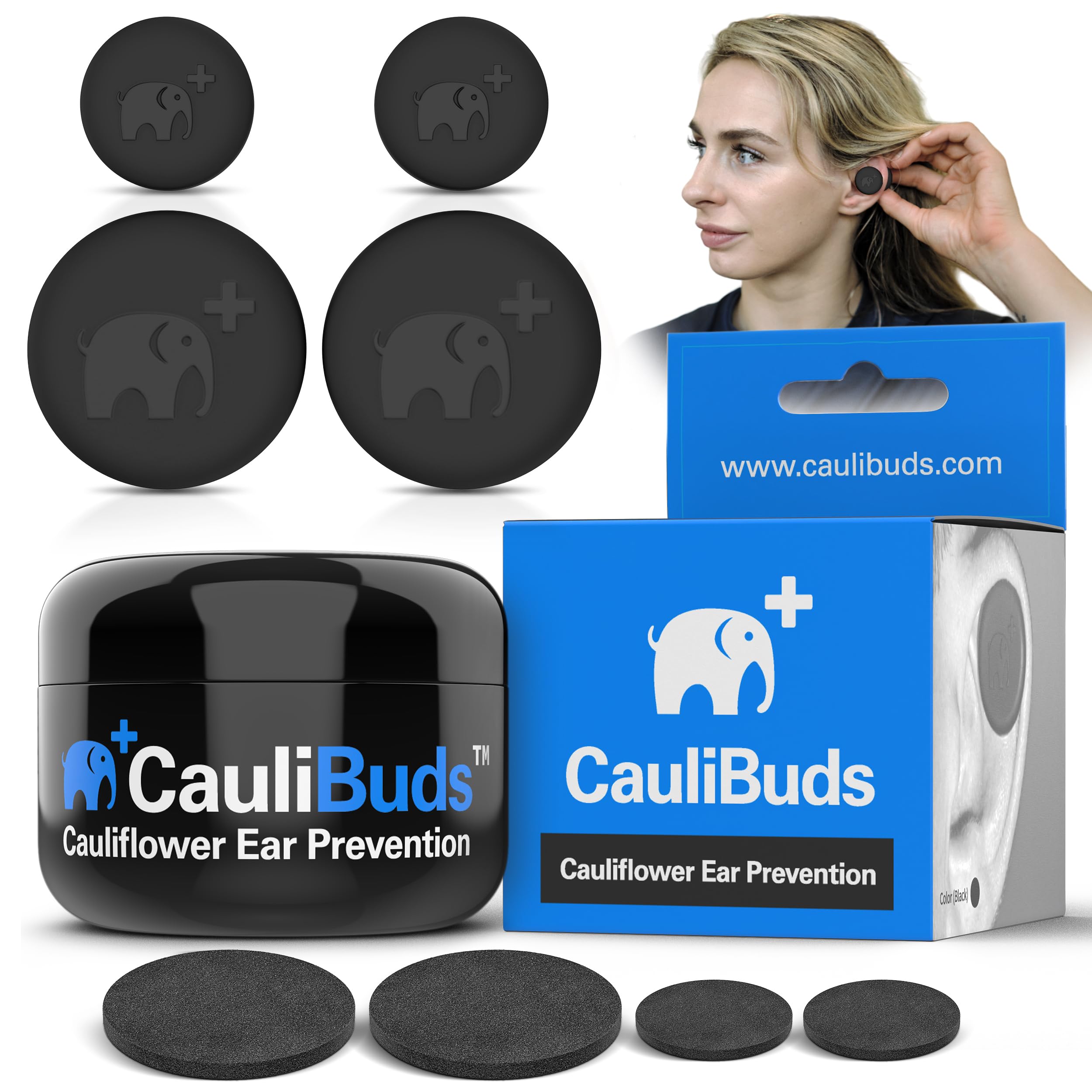 CauliBuds – aimant oreille chou-fleur, compression discrète pour l entraînement